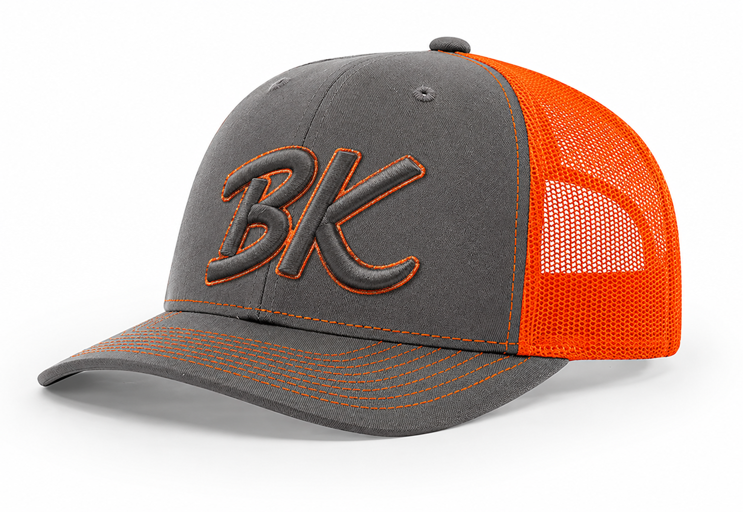 BradaKai breathable hat gray orange